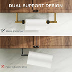 FORIOUS Paper Towel Holder Under Cabinet, Single Hand Operable - Image 3