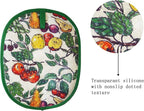 Pot Holders Set of 2 with Transparent Clear Silicone Shell and Nice Fruit - Image 3