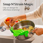 2 Pack Kitchen Gizmo Snap-On Strainer - Image 2