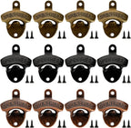 ZOOFOX 12-Piece Wall Mounted Vintage Metal Bottle Opener by zoofox