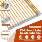 Extra Large Golden Roll-UP Dish Drying Rack-Stainless Steel Dish Drainer Over - Image 6