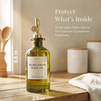 Verspace UV-Protected Green Glass Olive Oil Dispenser Bottles - Image 3