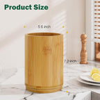Utensil Holder, Bamboo Kitchen Utensil Holder - Image 2