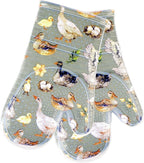 Oven Mitts Set of 2 with Transparent Clear Silicone Shell and Nice Duck - Image 7