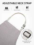 Syntus Apron for Men Women, Adjustable Cooking Kitchen Chef Aprons - Image 4