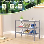 ROMGUAR CRAFT 3 Tier Bamboo Shoe Rack - Image 6