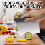 Zulay Premium Multi-purpose Stainless Steel Bench Scraper & Chopper, Quick & - Image 4