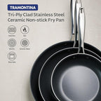 Tramontina Signature 12-Inch Tri-Ply Clad Stainless Steel Large Frying Pan - Image 5