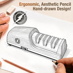 Replaceable Sharpener Electric Knife Sharpener, 3-Stage - Image 7