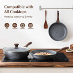 SENSARTE Nonstick Frying Pan Skillet, Swiss Granite Coating Omelette Pan - Image 6