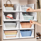 8 Pack Stackable Closet Storage Basket - Image 2