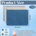 3 Pack Microfiber Dish Drying Mats, Ultra Absorbent Dish Drainer Mats, 20x15" - Image 2