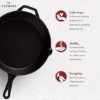Cuisinel Cast Iron Skillets Set - Image 3