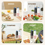 Rechargeable Electric Salt And Pepper Grinder Set, Automatic Gravity Electric - Image 7