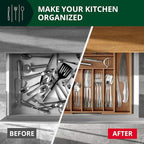 ROYAL CRAFT WOOD Luxury Bamboo Kitchen Drawer Organizer - Image 6