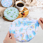 5 Pieces Bowl Covers Reusable, 5 Size Elastic Cloth Bowl Covers - Image 4