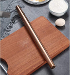 Berglander Rose Gold Rolling Pin, 16.7 Inches Stainless Steel Matte Finish - Image 3