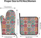 Boho Oven Mitts and Pot Holders - Image 3