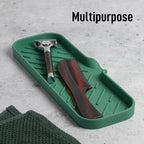 Zulay Kitchen Large Silicone Sponge Holder – Flexible Sink Organizer Tray - Image 5