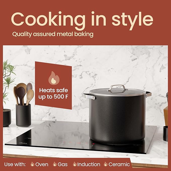 Bakken 12.5 Quart Ceramic Coated Stock Pot - Image 3