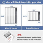 JASIWAY Over The Sink Dish Drying Rack - Image 5