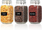 ComSaf Set of 3 Square Glass Jars by ComSaf