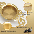 2 Pack Tea Strainers with Drip Bowls Stainless Steel Mesh Tea Infusers Loose - Image 4