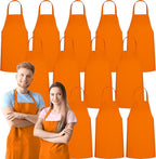 GREEN LIFESTYLE 12 Pack Professional Chef Apron – Grilling Aprons by GreenLifeStyle