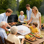 HBlife 7 Pack Pop-Up Mesh Food Cover Tent - Image 3