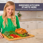 Extra Large Bamboo Cutting Board Featuring 18 Inch Wood Cutting Boards - Image 8