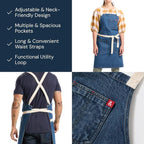 hedley & bennett Crossback Apron - Image 3