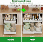 PAKETA 1 Pack Expandable Pull Out Cabinet Organizer, Upgrade 3 Slide Rails - Image 5