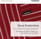 Cuisinart Neoprene Oven Mitts and Potholder Set-Heat Resistant Oven Gloves to - Image 4