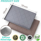 SIKADEER 19" x 19" Under Sink Mat Waterproof, Silicone Mat Kitchen Drawer Shelf - Image 5
