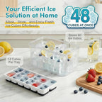 NFK Ice Cube Tray with Lid & Bin - Image 3