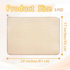 2 Pcs XXL Dish Drying Mats, Absorbent Microfiber Drainer Mat, Large Size 24×17" - Image 2