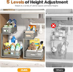 2 Pack 15.7IN-Depth Under Sink Organizer - Image 8