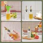 Glass Olive Oil Dispenser Bottle Small, 6.5 Oz/ 200 ml Coffee Simple Syrup - Image 6