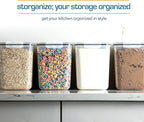Storeganize Flour Sugar Storage Containers Great Rice Canisters Sets - Image 7