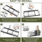 ROOHUA Pot Rack -Expandable Pan Organizer - Image 7
