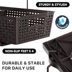 Simple Houseware 2 Tier Bathroom Organizer Tray Pull-Out Sliding Drawer - Image 6