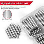 110Pcs Dowel Pins Shelf Support Pegs Kit, Stainless Steel Shelf Support Pin - Image 3