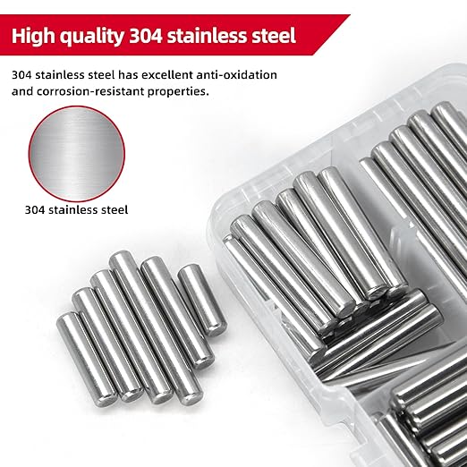 110Pcs Dowel Pins Shelf Support Pegs Kit, Stainless Steel Shelf Support Pin - Image 3