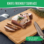 Hiware Bamboo Cutting Board for Kitchen, Heavy Duty Wood Cutting Board - Image 4