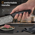 Knife Set, Amorston 15 Pieces Kitchen Knife Set - Image 8