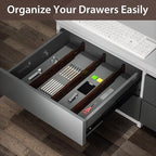 DUCOO 4 PCS Drawer Divider, 2.3" High Expandable Separators - Image 6