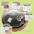 Microwave Splatter Cover for Food, Integrated Handle, Splatter Guard, 10” Plate - Image 4