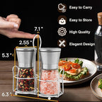Stainless Steel Salt and Pepper Grinder Set - Image 4