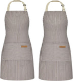 NLUS 2 Pack Cooking Aprons for Women by NLUS