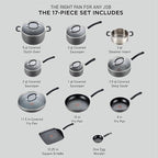 T-fal 28 Piece Set Ultimate Hard Anodized Nonstick Cookware Set - Image 2
